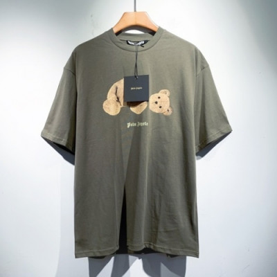 Palm Angels  Mm/Wm Logo Cotton Short Sleeved Tshirts - 팜 엔젤스 2021 남/녀 로고 코튼 반팔티셔츠 Pam0316x Size(s - 2xl) 카키