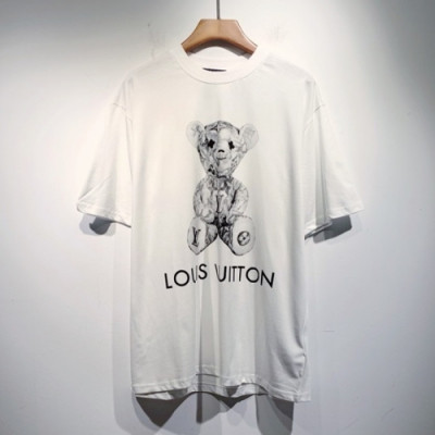 Louis vuitton  Mm/Wm Logo Short Sleeved Tshirts White - 루이비통 2021 남/녀 로고 반팔티 Lou03385x Size(s - 2xl) 화이트