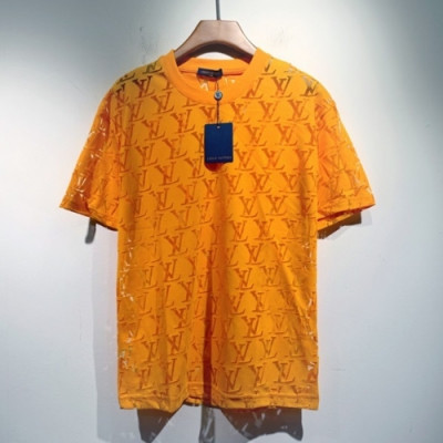Louis vuitton  Mm/Wm Logo Short Sleeved Tshirts Orange - 루이비통 2021 남/녀 로고 반팔티 Lou03387x Size(s - 2xl) 오렌지