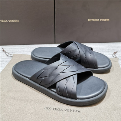Bottega Veneta 2021 Men's Slipper,BVS0402 - 보테가 베네타 2021 레더 슬리퍼,Size(240-270),블랙