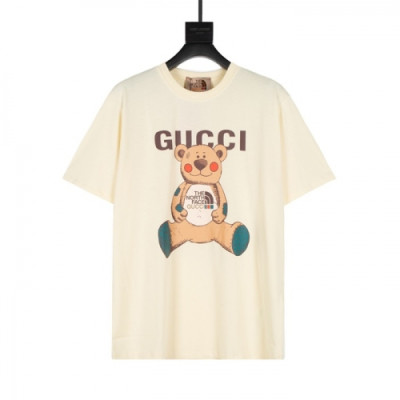 Gucci  Mm/Wm Logo Short Sleeved Tshirts Ivory - 구찌 2021 남/녀 로고 반팔티 Guc03880x Size(xs - l) 아이보리