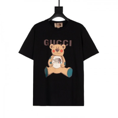 Gucci  Mm/Wm Logo Short Sleeved Tshirts Black - 구찌 2021 남/녀 로고 반팔티 Guc03881x Size(xs - l) 블랙