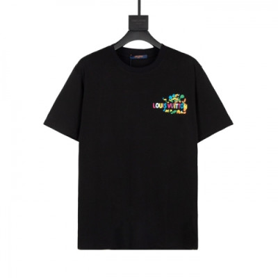 Louis vuitton  Mm/Wm Logo Short Sleeved Tshirts Black - 루이비통 2021 남/녀 로고 반팔티 Lou03400x Size(xs - l) 블랙