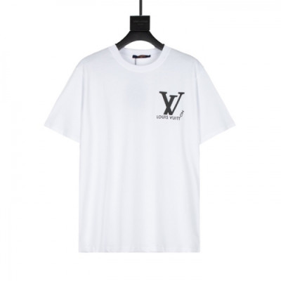 Louis vuitton  Mm/Wm Logo Short Sleeved Tshirts White - 루이비통 2021 남/녀 로고 반팔티 Lou03401x Size(xs - l) 화이트