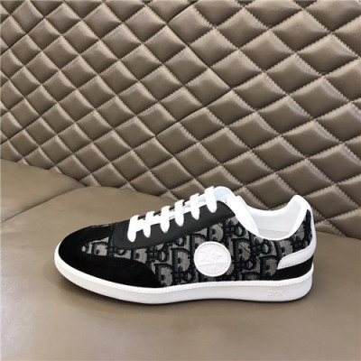 Dior 2021 Men's Leather Sneakers,DIOS0457 - 디올 2021 남성용 레더 스니커즈,Size(240-270),블랙