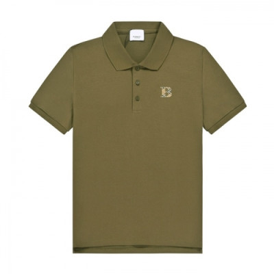 Burberry  Mens Logo Cotton Short Sleeved Tshirts Khaki - 버버리 2021 남성 로고 코튼 반팔티 Bur04026x Size(s - xl) 카키