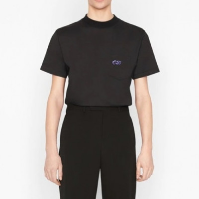 Dior  Mm/Wm Casual Crew-neck Short Sleeved Tshirts Black - 디올 2021 남/녀 캐쥬얼 크루넥 반팔티 Dio01321x Size(s - l) 블랙