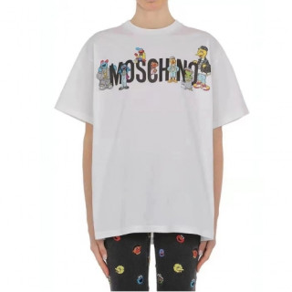 Moschino  Mm/Wm Logo Cotton Short Sleeved Tshirts White - 모스키노 2021 남/녀 로고 코튼 반팔티 Mos0176x Size(s - l) 화이트