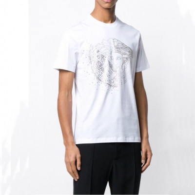 [추천템]Versace  Mens Logo Short Sleeved Tshirts Black - 베르사체 2021 남성 메두사 반팔티 Ver0860x Size(s - 3xl) 화이트