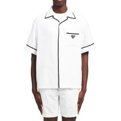 Prada   Mm/Wm Basic Logo Short Sleeved Tshirts White - 프라다 2021 남/녀 베이직 로고 반팔티 Pra02329x Size(s - xl) 화이트