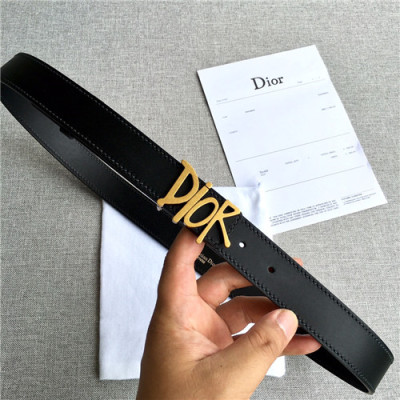 Dior 2021 Men's Leather Belt,3.8cm,DIOBT0070 - 디올 2021 남성용 레더 벨트,3.8cm,블랙