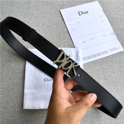 Dior 2021 Men's Leather Belt,3.8cm,DIOBT0071 - 디올 2021 남성용 레더 벨트,3.8cm,블랙