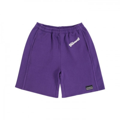 Vetements  Mens Printing Logo Cotton Half-Training Pants Purple - 베트멍 2021 남성 프린팅 로고 코튼 반바지 Vet0163x Size(xs - l) 퍼플