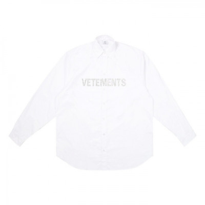 Vetements  Mm/Wm Logo Cotton Short Sleeved Oversize Tshirts - 베트멍 2021 남/녀 로고 코튼 오버사이즈 셔츠 Vet0166x Size(s - l) 화이트