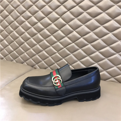 Gucci 2021 Men's Leather Loafer,GUCS1613 - 구찌 2021 남성용 레더 로퍼,Size(240-270),블랙