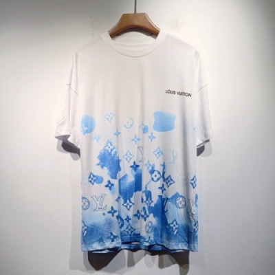 Louis vuitton  Mm/Wm Logo Short Sleeved Tshirts White - 루이비통 2021 남/녀 로고 반팔티 Lou03412x Size(s - 2xl) 화이트