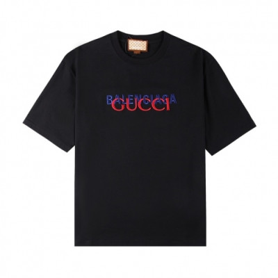 Gucci  Mm/Wm Logo Short Sleeved Tshirts Black - 구찌 2021 남/녀 로고 반팔티 Guc03900x Size(xs - l) 블랙