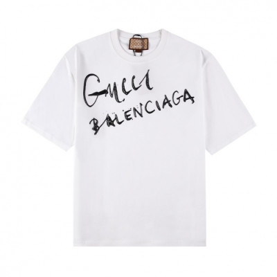 Gucci  Mm/Wm Logo Short Sleeved Tshirts White - 구찌 2021 남/녀 로고 반팔티 Guc03901x Size(xs - l) 화이트