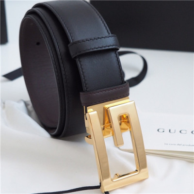 Gucci 2021 Men's Leather Belt,3.5cm,GUBT0227 - 구찌 2021 남성용 레더 벨트,3.5cm,블랙