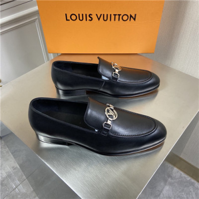 Louis Vuitton 2021 Men's Leather Loafer,LOUS2206 - 루이비통 2021 남성용 레더 로퍼,Size(240-270),블랙