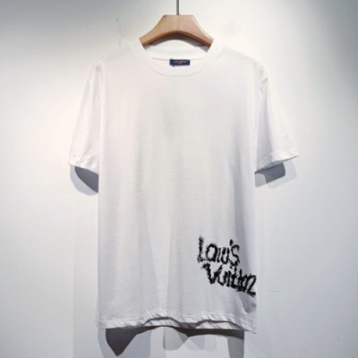 Louis vuitton  Mm/Wm Logo Short Sleeved Tshirts White - 루이비통 2021 남/녀 로고 반팔티 Lou03436x Size(s - 2xl) 화이트