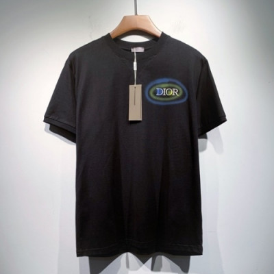 Dior  Mm/Wm Casual Crew-neck Short Sleeved Tshirts Black - 디올 2021 남/녀 캐쥬얼 크루넥 반팔티 Dio01335x Size(s - 2xl) 블랙