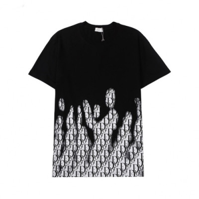 Dior  Mm/Wm Casual Crew-neck Short Sleeved Tshirts Black - 디올 2021 남/녀 캐쥬얼 크루넥 반팔티 Dio01341x Size(s - 2xl) 블랙