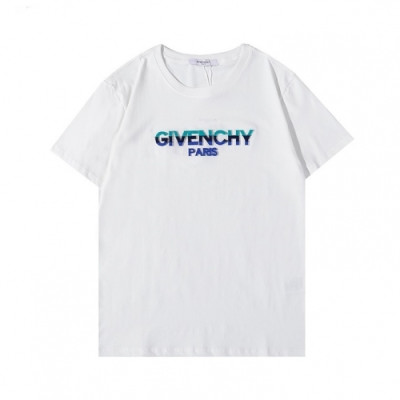 Givenchy  Mens Logo Short Sleeved Tshirts White - 지방시 2021 남성 로고 코튼 반팔티 Giv0545x Size(s - 2xl) 화이트