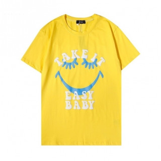 Amiri  Mm/Wm Logo Cotton Short Sleeved Tshirts Yellow - 아미리 2021 남/녀 로고 코튼 반팔티 Ami0254x Size(s - 2xl) 옐로우