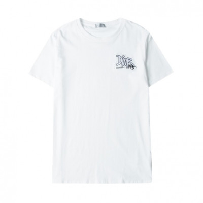 Dior  Mm/Wm Casual Crew-neck Short Sleeved Tshirts White - 디올 2021 남/녀 캐쥬얼 크루넥 반팔티 Dio01346x Size(s - 2xl) 화이트