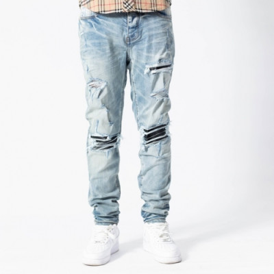 Amiri  Mens Trendy Denim Pants Blue - 아미리 2021 남성 트렌디 데님 팬츠 Ami0258x Size(29 - 40) 블루