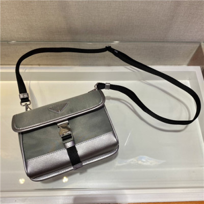 [프라다]Prada 2021 Mm/Wm Nylon Mini Shoulder Bag,18cm,PRAB0445 - 프라다 2021 남여공용 나일론 미니 숄더백,18cm,실버