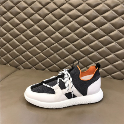 Hermes 2021 Men's Canvas Sneakers,HERS0510 - 에르메스 2021 남성용 캔버스 스니커즈,Size(240-270),블랙