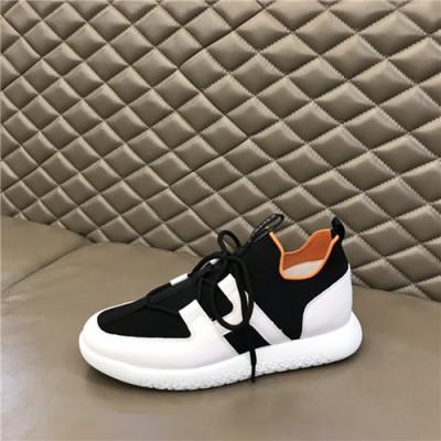 Hermes 2021 Men's Canvas Sneakers,HERS0511 - 에르메스 2021 남성용 캔버스 스니커즈,Size(240-270),블랙