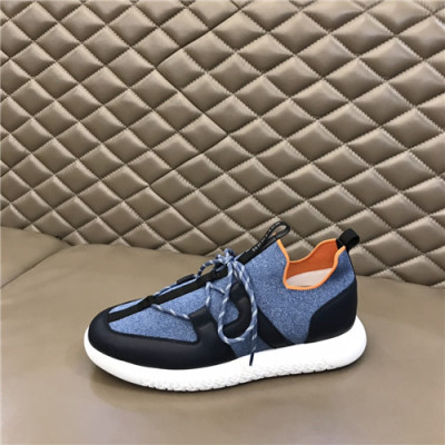 Hermes 2021 Men's Canvas Sneakers,HERS0514 - 에르메스 2021 남성용 캔버스 스니커즈,Size(240-270),블루