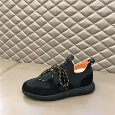 Hermes 2021 Men's Canvas Sneakers,HERS0515 - 에르메스 2021 남성용 캔버스 스니커즈,Size(240-270),블랙