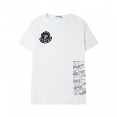 Moncler  Mens Logo Crew-neck Short Sleeved Tshirts White - 몽클레어 2021 남성 로고 크루넥 반팔티 Moc02209x Size(s - 2xl) 화이트