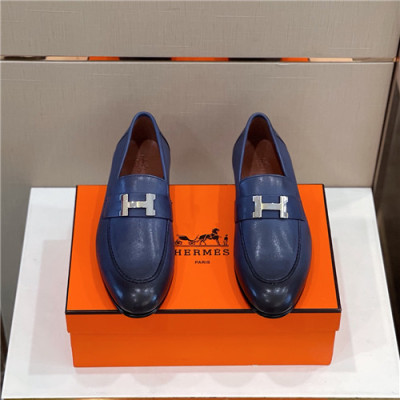 Hermes 2021 Men's Leather Loafer,HERS0533 - 에르메스 2021 남성용 레더 로퍼,Size(240-270),네이비