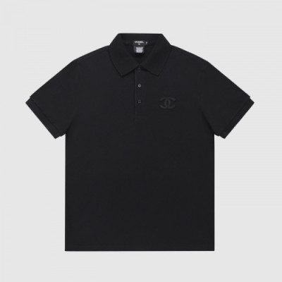 Chanel  Mm/Wm 'CC' Logo Cotton Short Sleeved Tshirts Black - 샤넬 2021 남/녀 'CC'로고 코튼 반팔티 Cnl0749x Size(xs - xl) 블랙