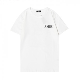 Amiri  Mm/Wm Logo Cotton Short Sleeved Tshirts White - 아미리 2021 남/녀 로고 코튼 반팔티 Ami0262x Size(s - 2xl) 화이트