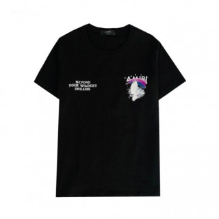 Amiri  Mm/Wm Logo Cotton Short Sleeved Tshirts Black - 아미리 2021 남/녀 로고 코튼 반팔티 Ami0265x Size(m - 2xl) 블랙