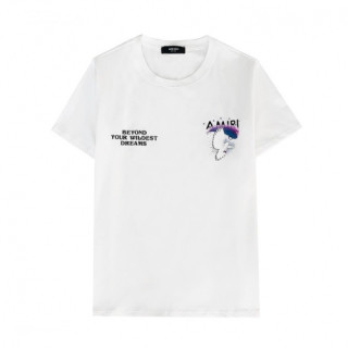 Amiri  Mm/Wm Logo Cotton Short Sleeved Tshirts White - 아미리 2021 남/녀 로고 코튼 반팔티 Ami0266x Size(m- 2xl) 화이트