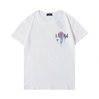 Amiri  Mm/Wm Logo Cotton Short Sleeved Tshirts White - 아미리 2021 남/녀 로고 코튼 반팔티 Ami0268x Size(m- 2xl) 화이트