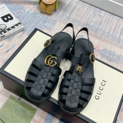 Gucci 2021 Women's Leather Sandal,GUCS1620 - 구찌 2021 여성용 레더 슬리퍼,Size(225-250),블랙