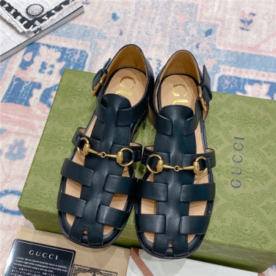Gucci 2021 Women's Leather Sandal,GUCS1621 - 구찌 2021 여성용 레더 슬리퍼,Size(225-250),블랙
