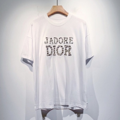 Dior  Mm/Wm Casual Crew-neck Short Sleeved Tshirts White - 디올 2021 남/녀 캐쥬얼 크루넥 반팔티 Dio01359x Size(s - 2xl) 화이트