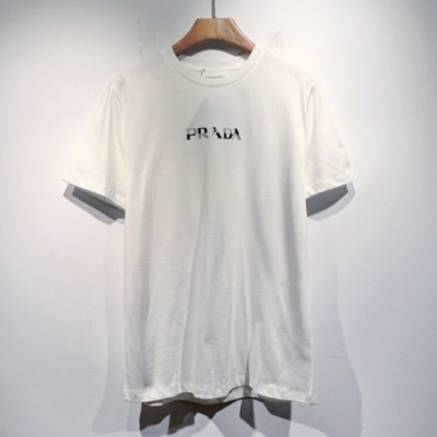 Prada  Mens Basic Logo Short Sleeved Tshirts White - 프라다 2021 남성 베이직 로고 폴로 반팔티 Pra02322x Size(s - 2xl) 화이트