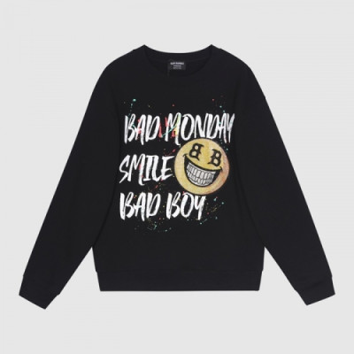 BAD MONDAY   Mm/Wm Logo Oversize Cotton Thirts Black - BAN MONDAY 2021 남/녀 로고 오버사이즈 코튼 맨투맨 Bad009x Size(xs - l) 블랙