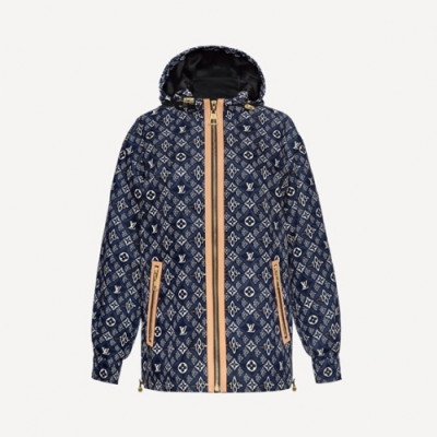 Louis vuitton  Womens Logo Wind-proof Jackets Blue - 루이비통 2021 여성 로고 방풍 자켓 Lou03524x Size(s - xl) 블루