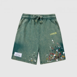 LANVIN  Mm/Wm Logo Short-pants Green - 랑방 2021 남/녀 로고 반바지 Lan002x Size(s - xl) 그린